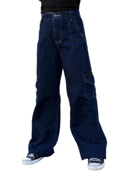 Calça Jeans cargo - Código 399